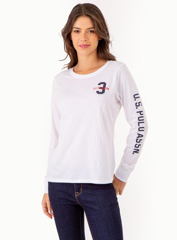 USPA LONG SLEEVE U.S. POLO ASSN. GRAPHIC T-SHIRT For Sale