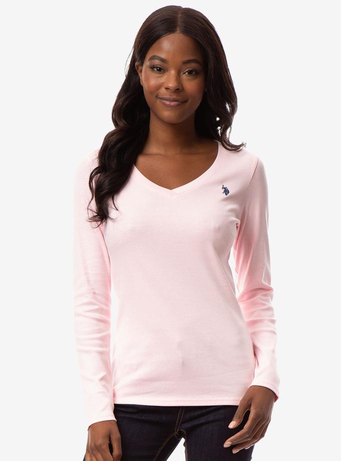 USPA LONG SLEEVE V-NECK T-SHIRT New Arrival