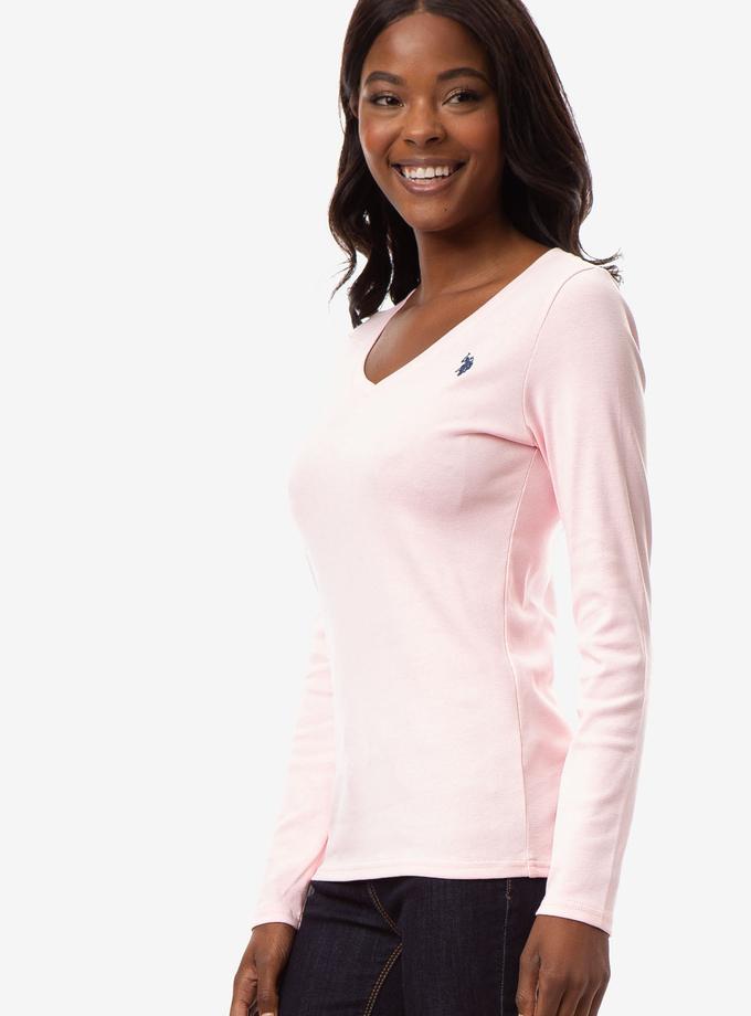 USPA LONG SLEEVE V-NECK T-SHIRT New Arrival