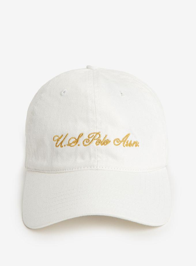 USPA LUREX EMBROIDERED SCRIPT LOGO CAP On Sale