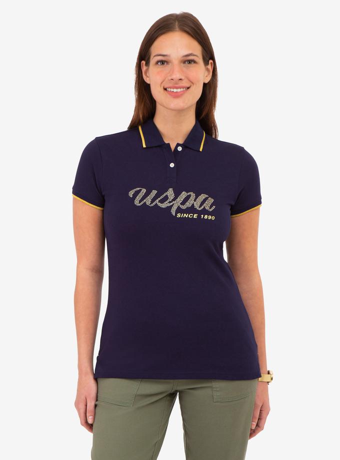 USPA LUREX SCRIPT TIPPED POLO SHIRT Best Buy