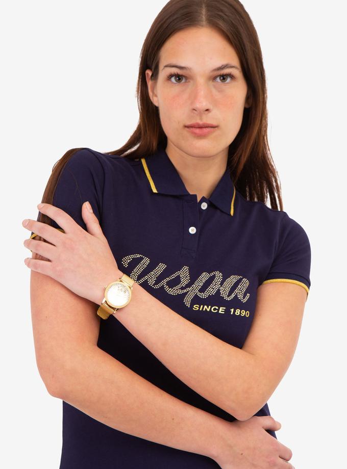 USPA LUREX SCRIPT TIPPED POLO SHIRT Best Buy