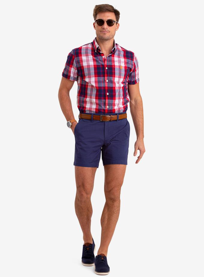 USPA MADRAS PLAID SHORT SLEEVE SHIRT For Sale