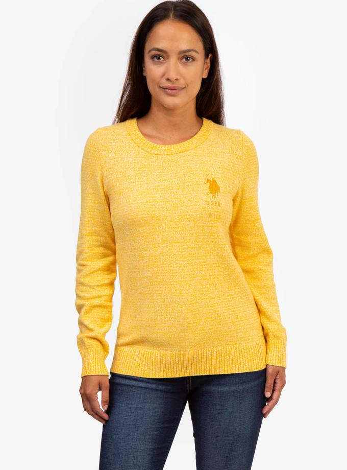 USPA MARLED CREW NECK SWEATER For Sale