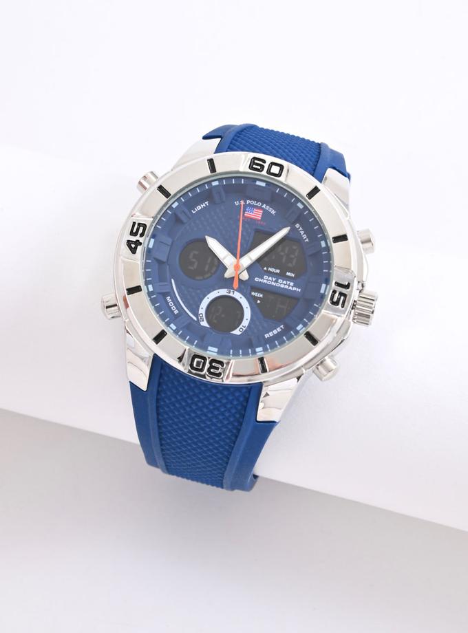 USPA MEN'S BLUE STRAP ANA DIGI WATCH Best Price