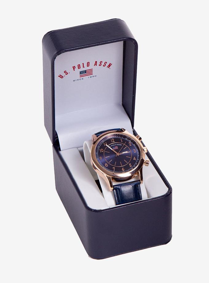 USPA MEN'S BLUE STRAP WATCH On Sale