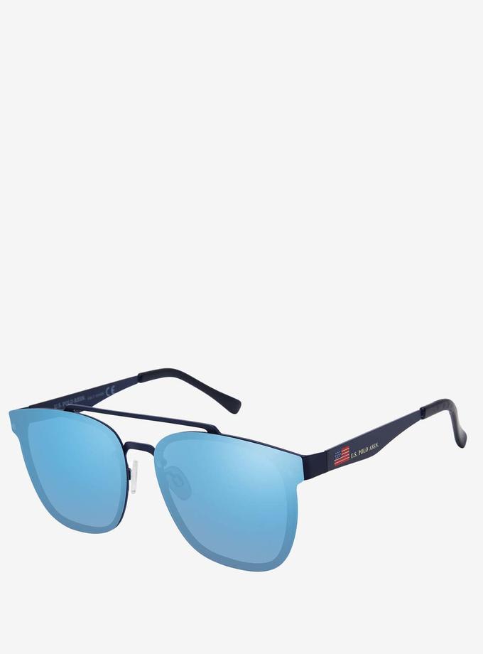 USPA MEN'S DOUBLE BRIDGE METAL SQUARE SUNGLASSES Best Buy