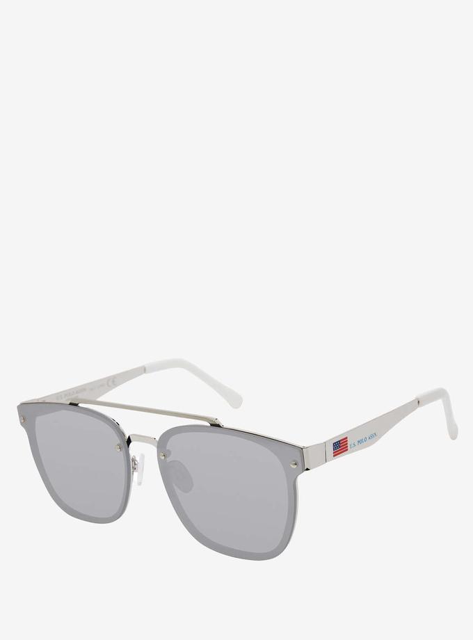 USPA MEN'S DOUBLE BRIDGE METAL SQUARE SUNGLASSES Best Buy