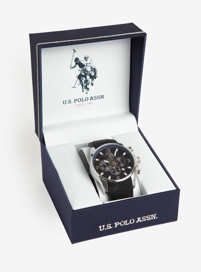 USPA MEN'S EXCLUSIVE BLACK AND BLUE DIAL WATCH Best Price