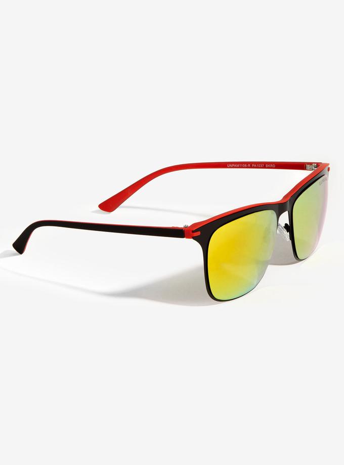 USPA MEN'S METAL RECTANGULAR SUNGLASSES Best Price