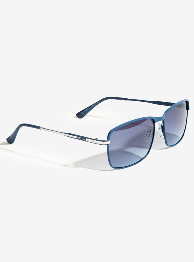 USPA MEN'S METAL RECTANGULAR SUNGLASSES High Quality