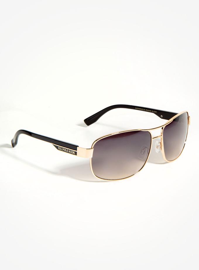 USPA MEN'S RECTANGLE AVIATOR SUNGLASSES For Sale