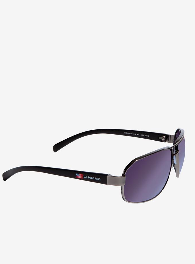 USPA MEN'S RECTANGULAR METAL NAVIGATOR SUNGLASSES Best Seller