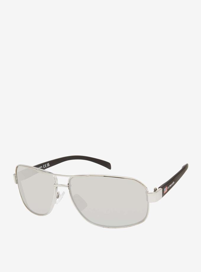 USPA MEN'S RECTANGULAR METAL NAVIGATOR SUNGLASSES For Sale