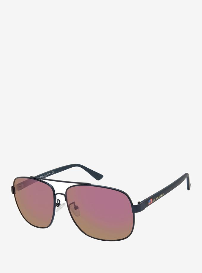 USPA MEN'S RECTANGULAR METAL SUNGLASSES On Sale