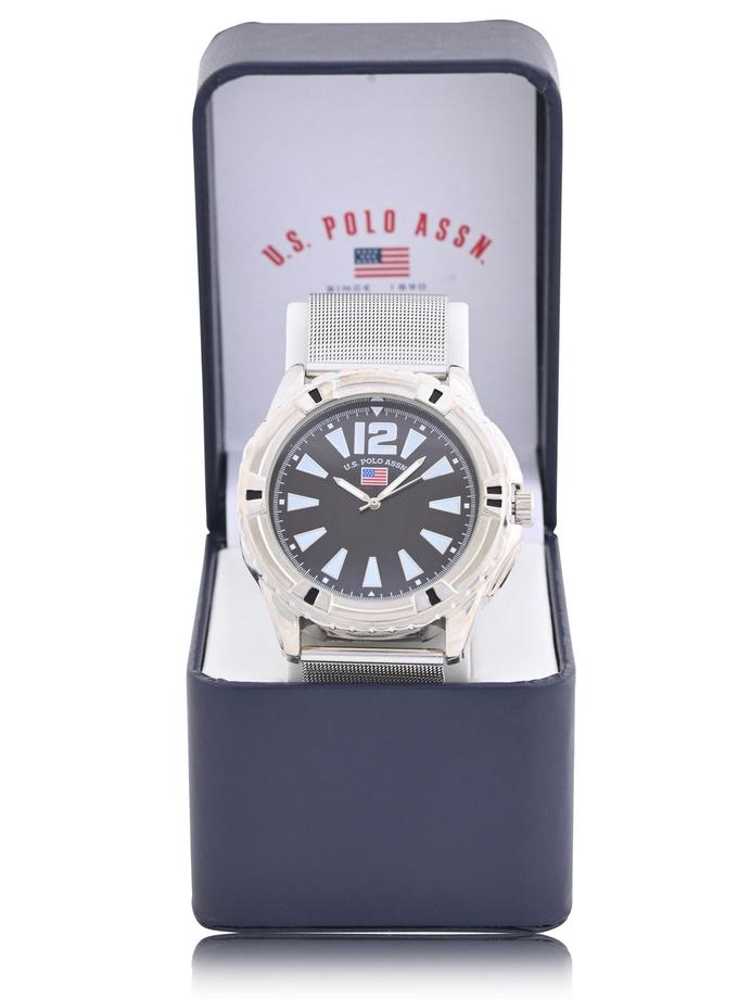 USPA MEN'S SILVER SPORT ANALOG WATCH High Quality