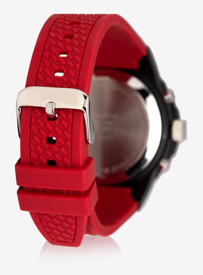 USPA MEN'S SPORT ANALOG-DIGITAL WATCH WITH RED STRAP Best Price