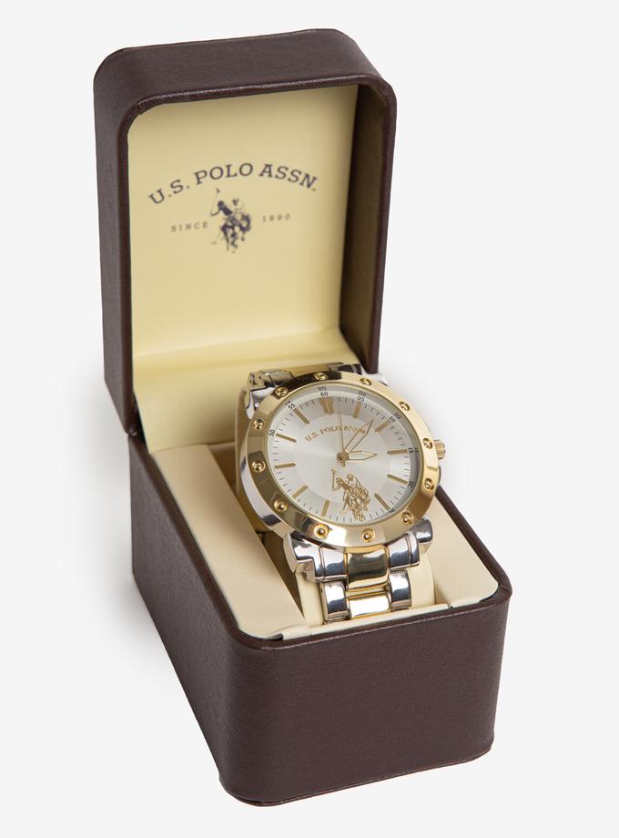 USPA MEN'S TWO TONE BRACELET WATCH New Arrival