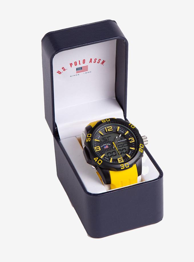 USPA MEN'S YELLOW ANA DIGI SPORT WATCH Best Price