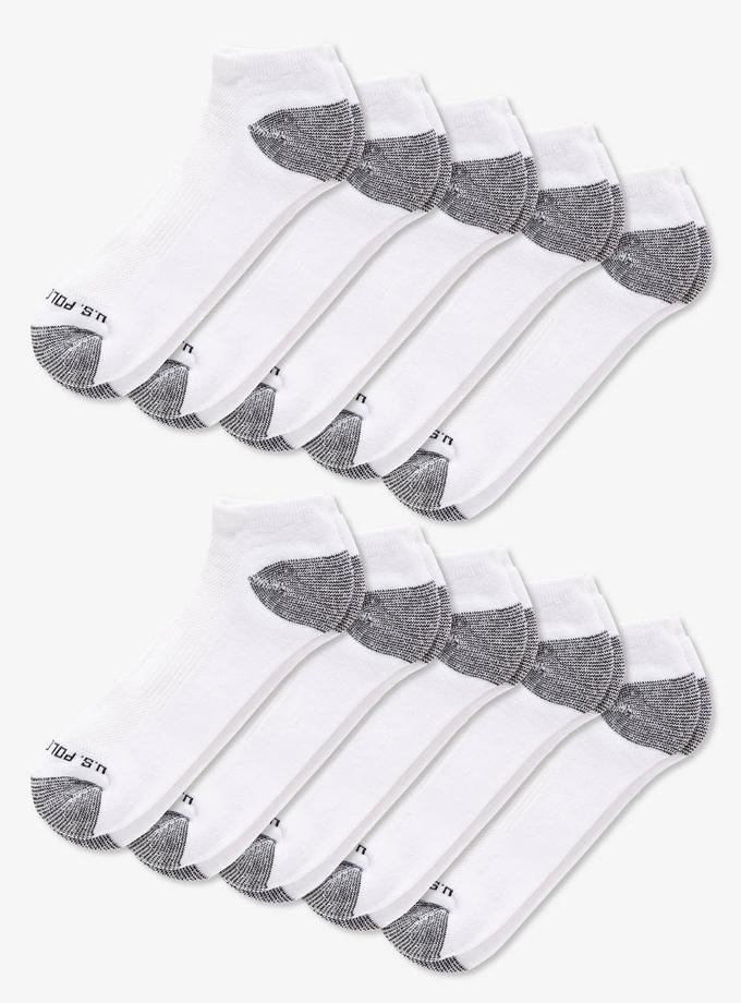 USPA MENS 10PK LOW CUT PERFORMANCE SOCKS On Sale