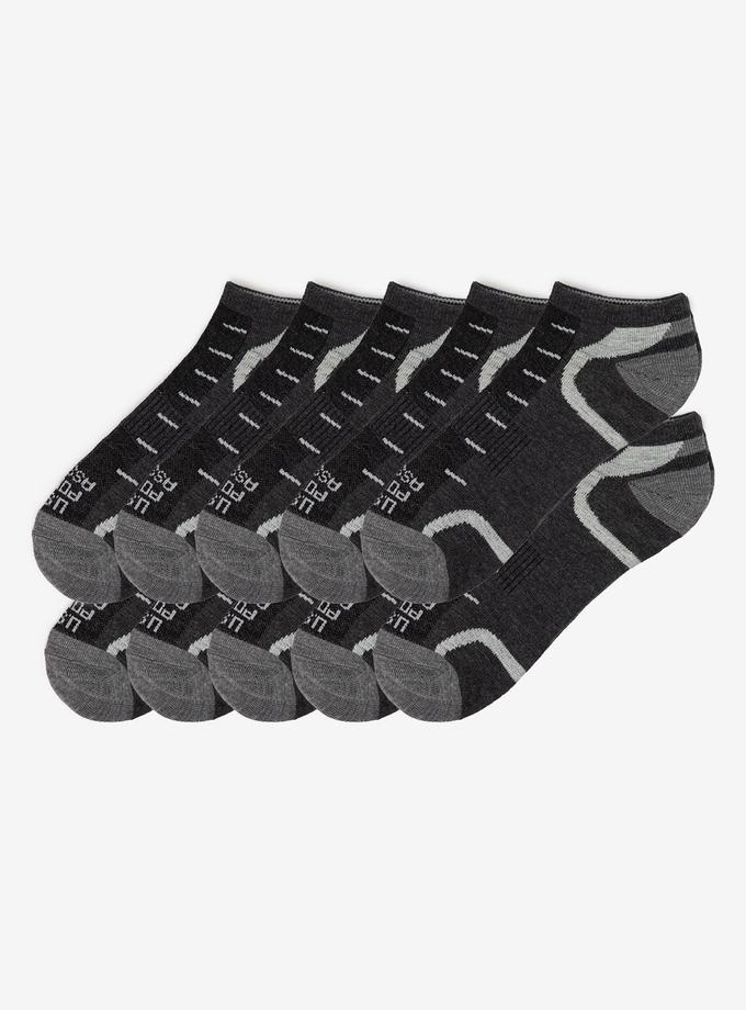 USPA MENS 10PK LOW CUT PERFORMANCE SOCKS Same Day Delivery