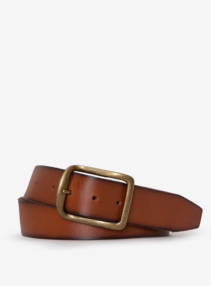 USPA MENS 38MM BURNISHED LEATHER BELT High Quality