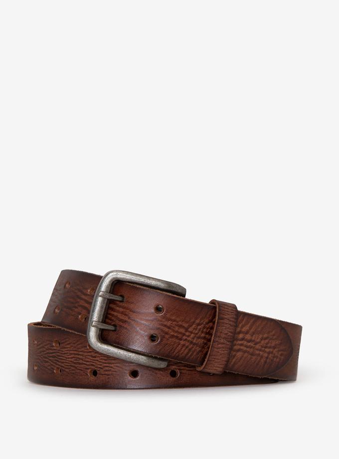 USPA MENS 38MM PERFORATED LEATHER BELT High Quality