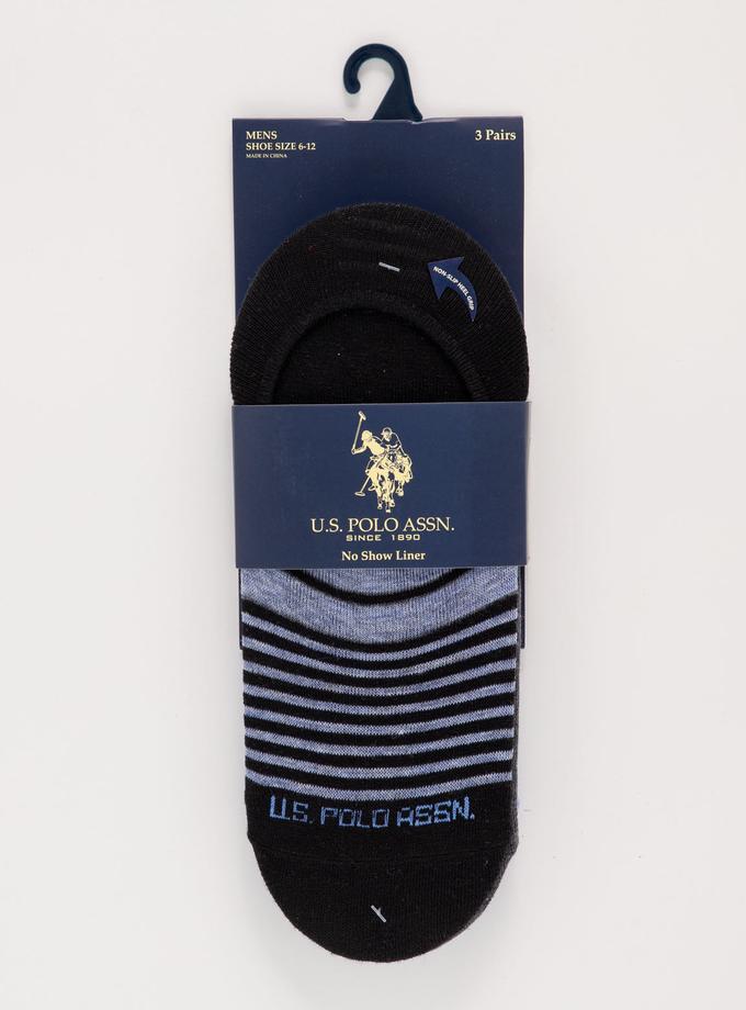 USPA MENS 3PK STRIPED ASSORTED LINERS High Quality