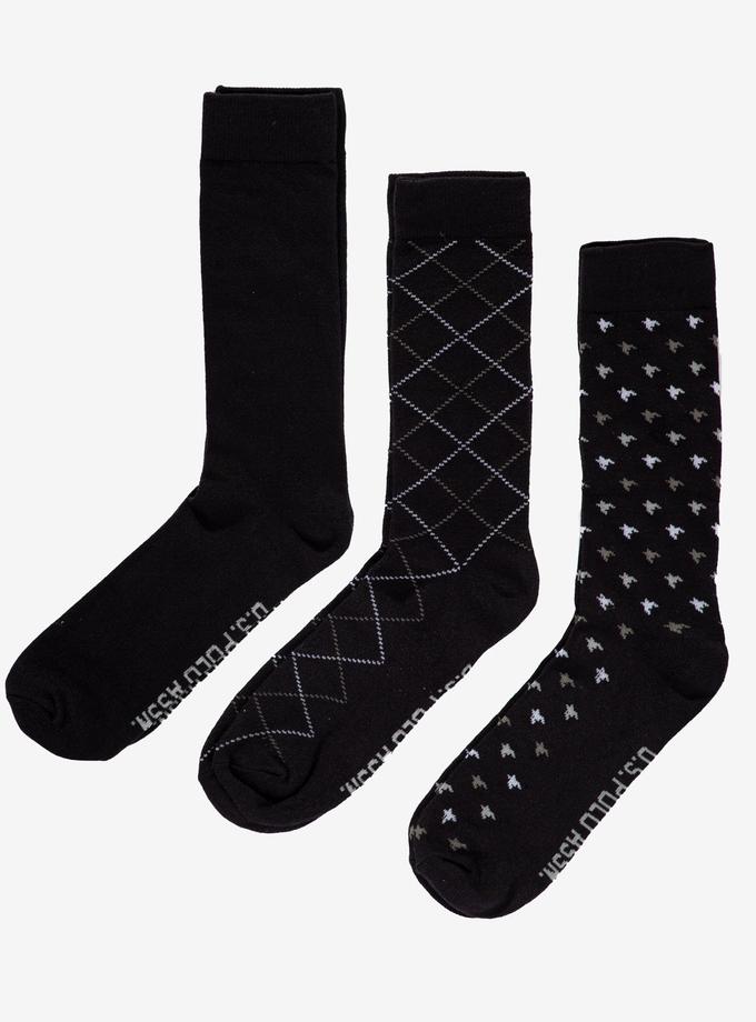 USPA MENS 3PK SUPER SOFT DRESS SOCKS For Sale