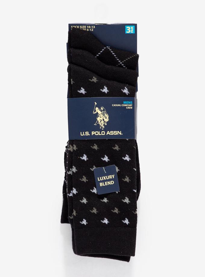 USPA MENS 3PK SUPER SOFT DRESS SOCKS For Sale