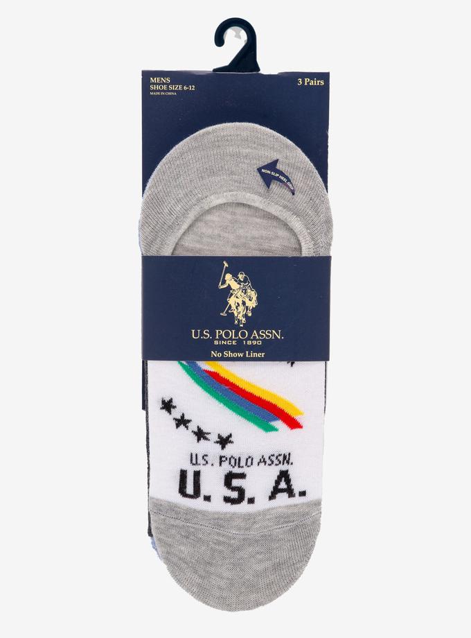 USPA MENS 3PK USA ASSORTED LINERS New Arrival