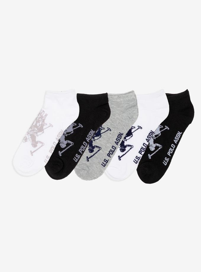 USPA MENS 6PK ASSORTED BIG DHM LOW CUT SOCKS Best Seller