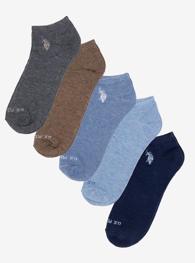 USPA MENS 6PK ASSORTED SOLID LOW CUT SOCKS Free shipping