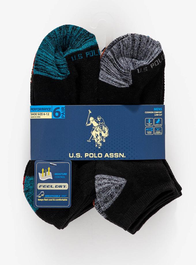 USPA MENS 6PK LOW CUT PERFORMANCE SOCKS Best Buy