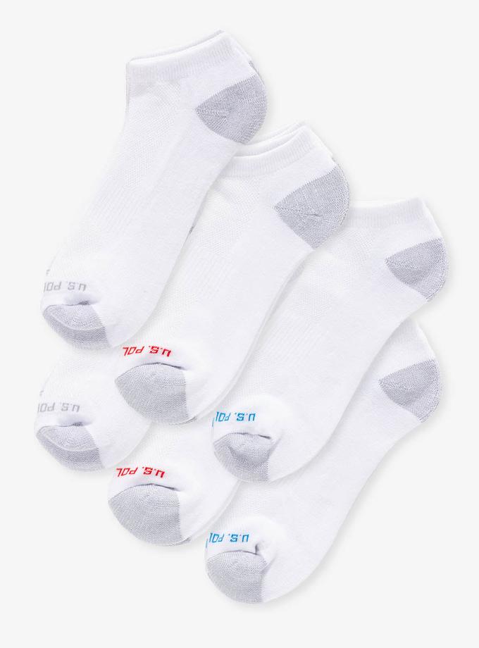 USPA MENS 6PK LOW CUT PERFORMANCE SOCKS High Quality