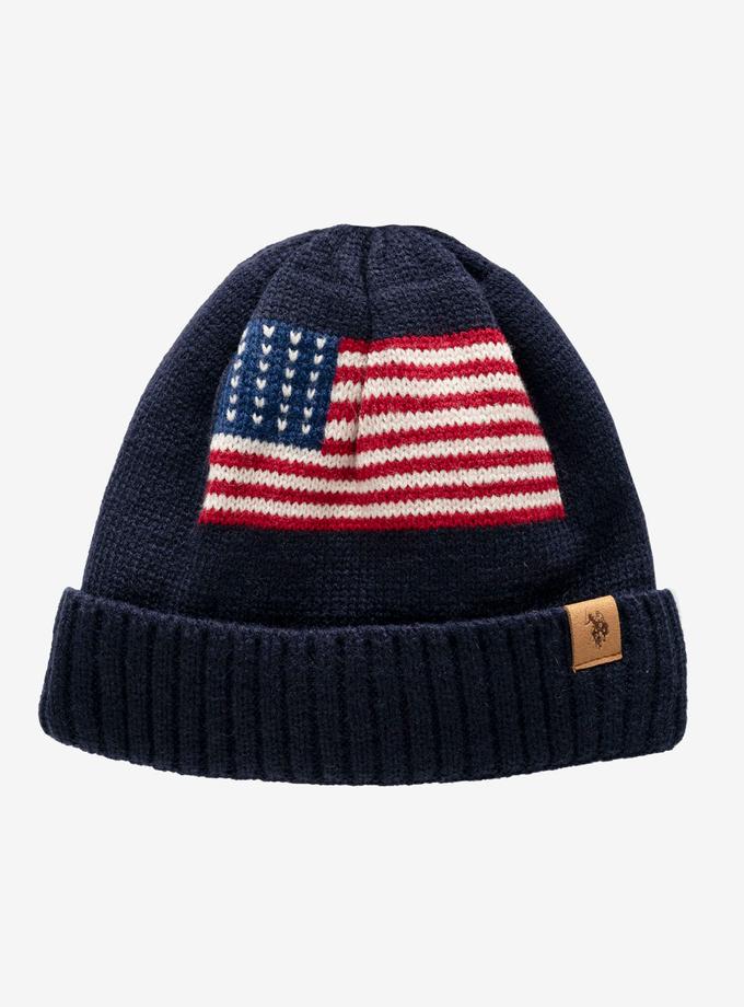 USPA MENS AMERICANA FLEECE LINED BEANIE For Sale