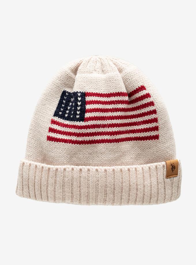 USPA MENS AMERICANA FLEECE LINED BEANIE For Sale