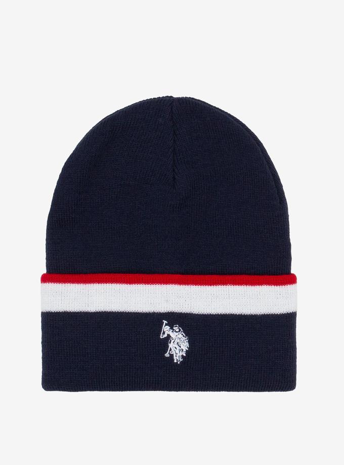 USPA MENS CLASSIC LOGO SIGNATURE STRIPE BEANIE Best Seller