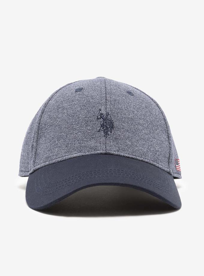 USPA MENS HEATHER FLEECE LOGO HAT Same Day Delivery