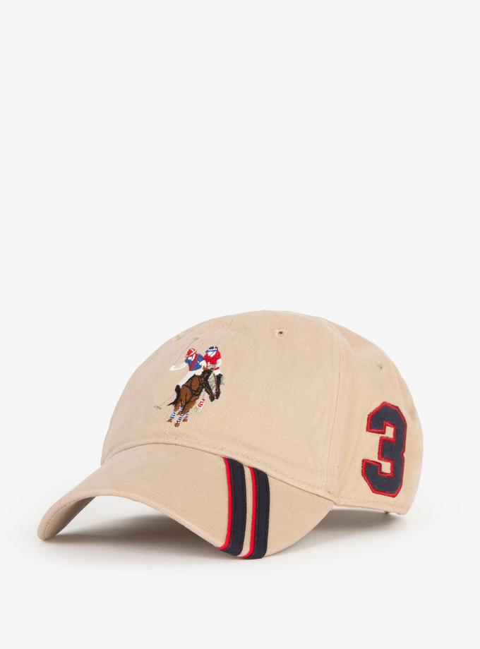 USPA MENS MULTI LOGO HAT WITH STRIPE VISOR Best Seller