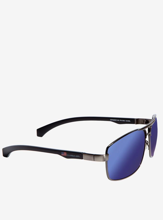 USPA MENS RECTANGULAR METAL SUNGLASSES Free shipping