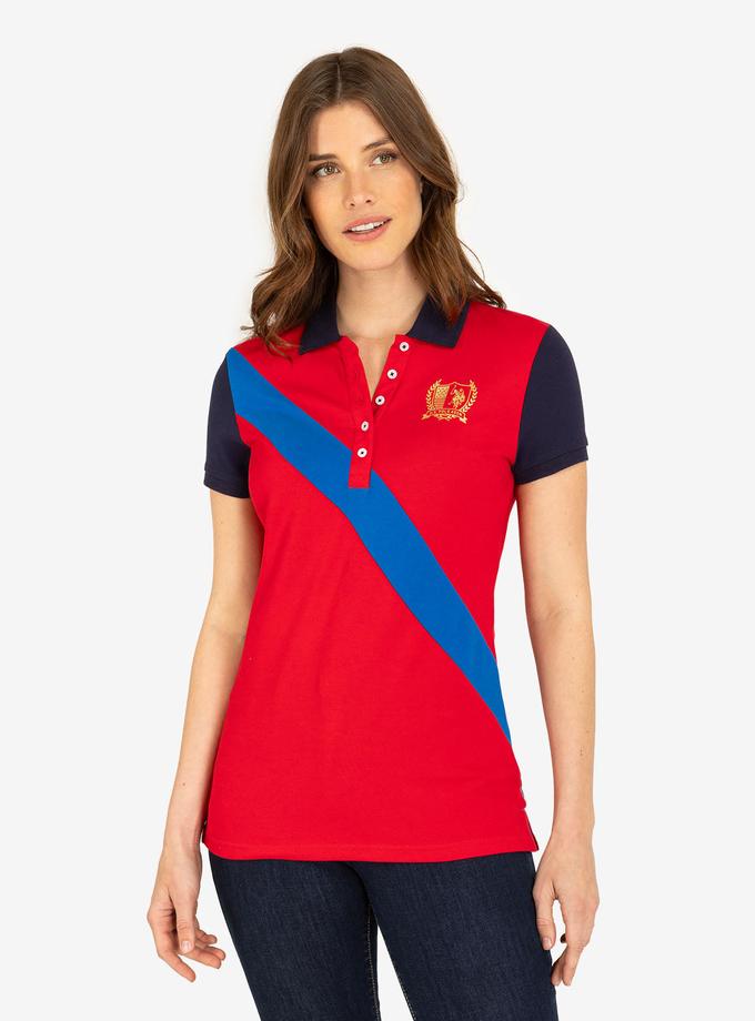 USPA METALLIC CREST SASH POLO SHIRT Best Price