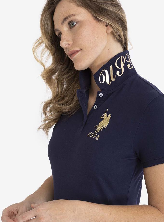 USPA METALLIC PRINT POLO SHIRT Best Buy