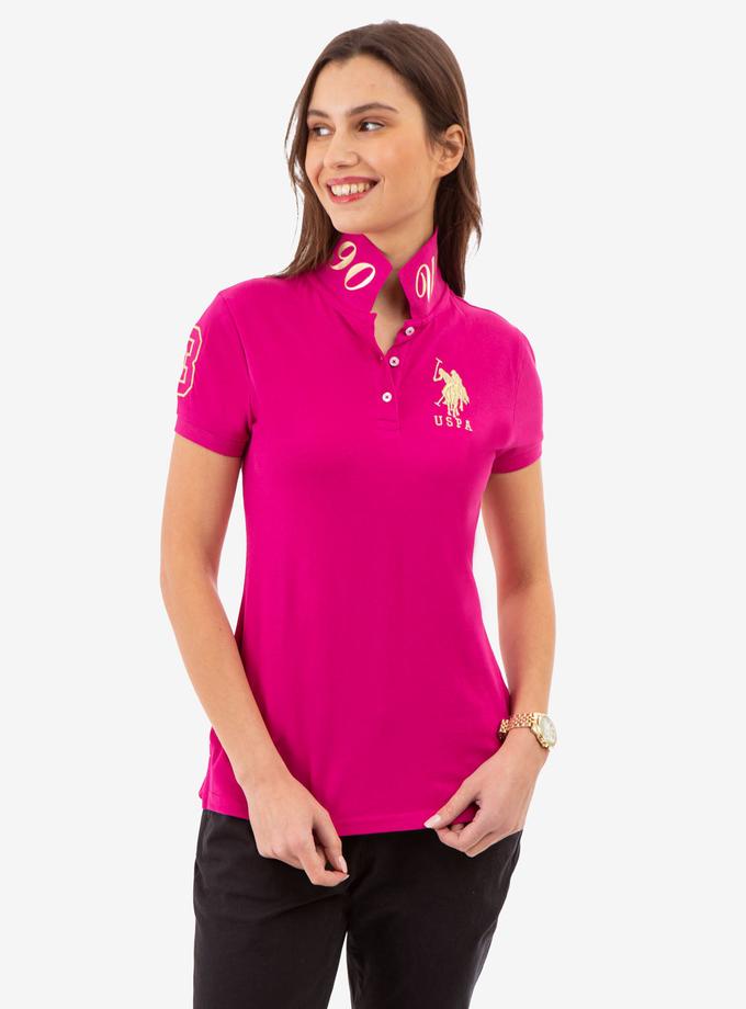 USPA METALLIC PRINT POLO SHIRT New Arrival