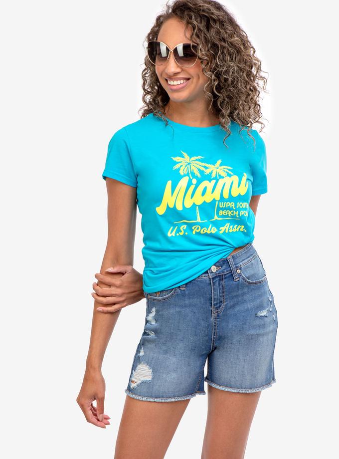 USPA MIAMI BEACH CREW NECK T-SHIRT On Sale