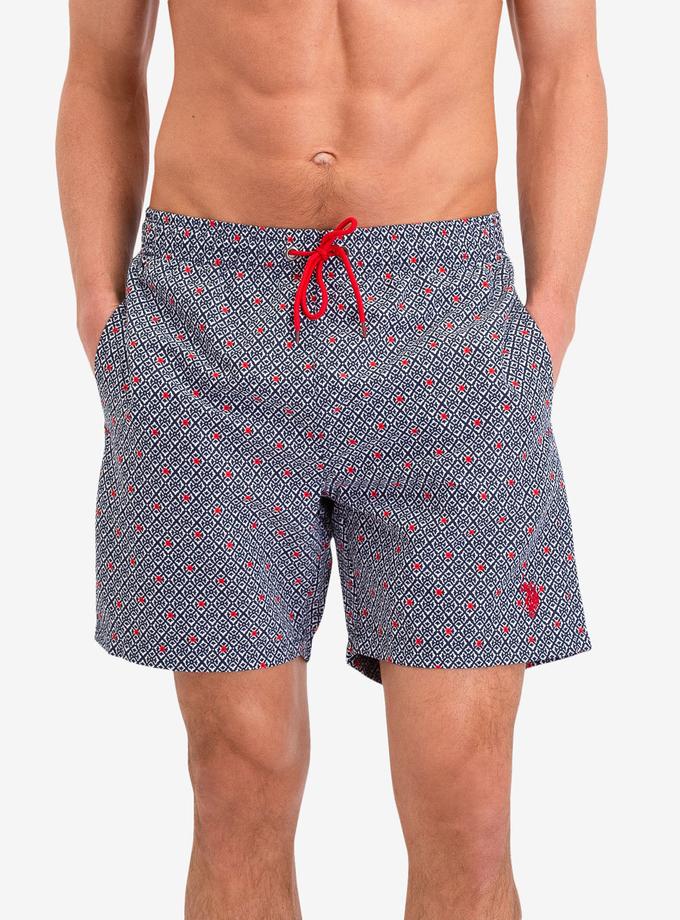 USPA MINI GEOMETRIC PATTERN SWIM TRUNKS Best Price