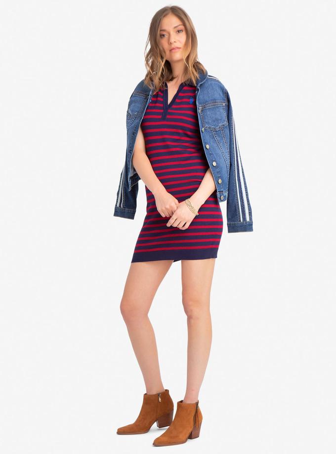 USPA MIXED STRIPE SWEATER DRESS New Arrival