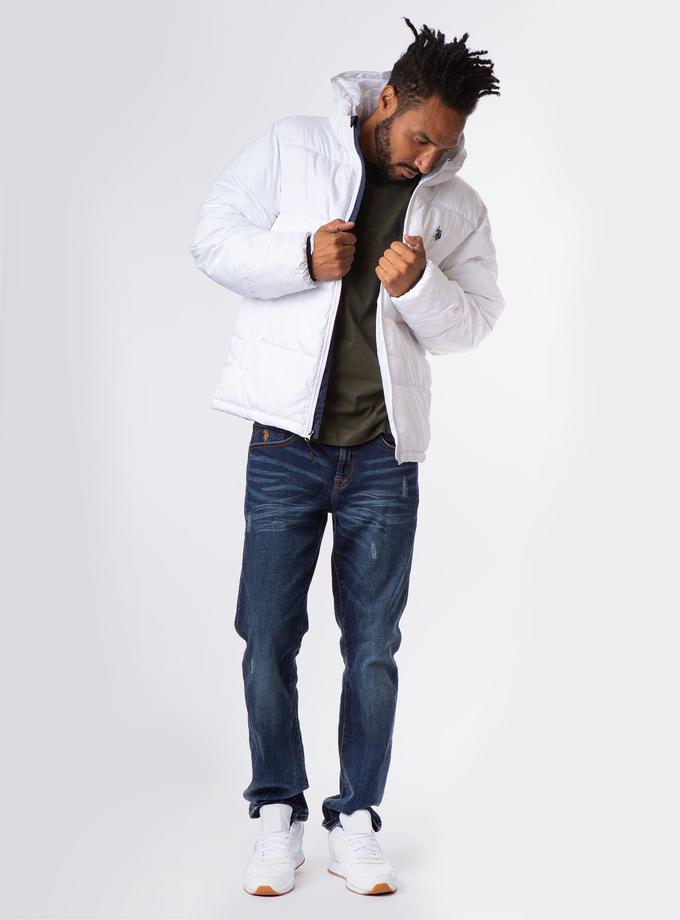 USPA MODERATE HOODED PUFFER JACKET On Sale