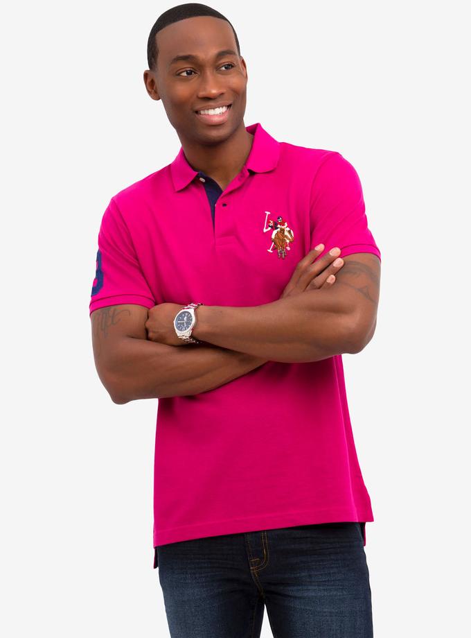 USPA MULTI COLOR BIG LOGO POLO SHIRT Free shipping