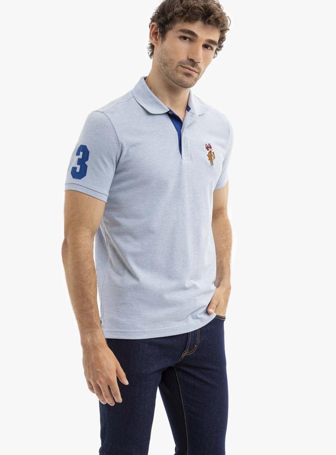 USPA MULTI COLOR BIG LOGO SOLID POLO SHIRT Best Buy